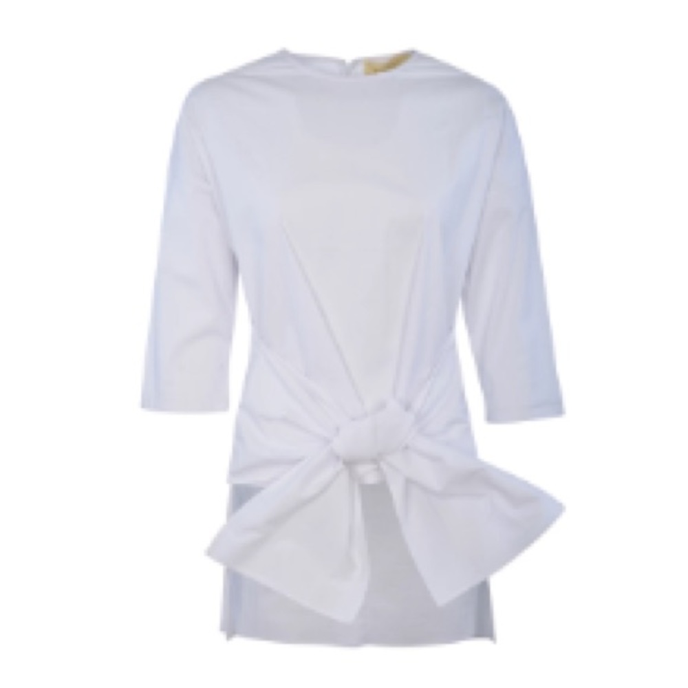 White bow blouse medium